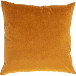 Dekoratives Kissen in Senfgelb, 40x40 cm. Gemütliches Kissen für Wohnzimmer und Schlafzimmer.