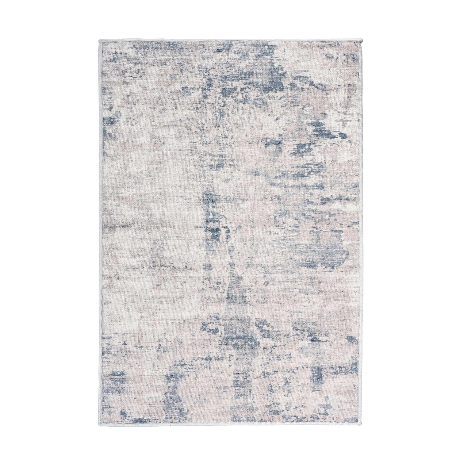 MeGusta Kurzflor Teppich Vintage UsedLook Grau 120x170 cm Agustina