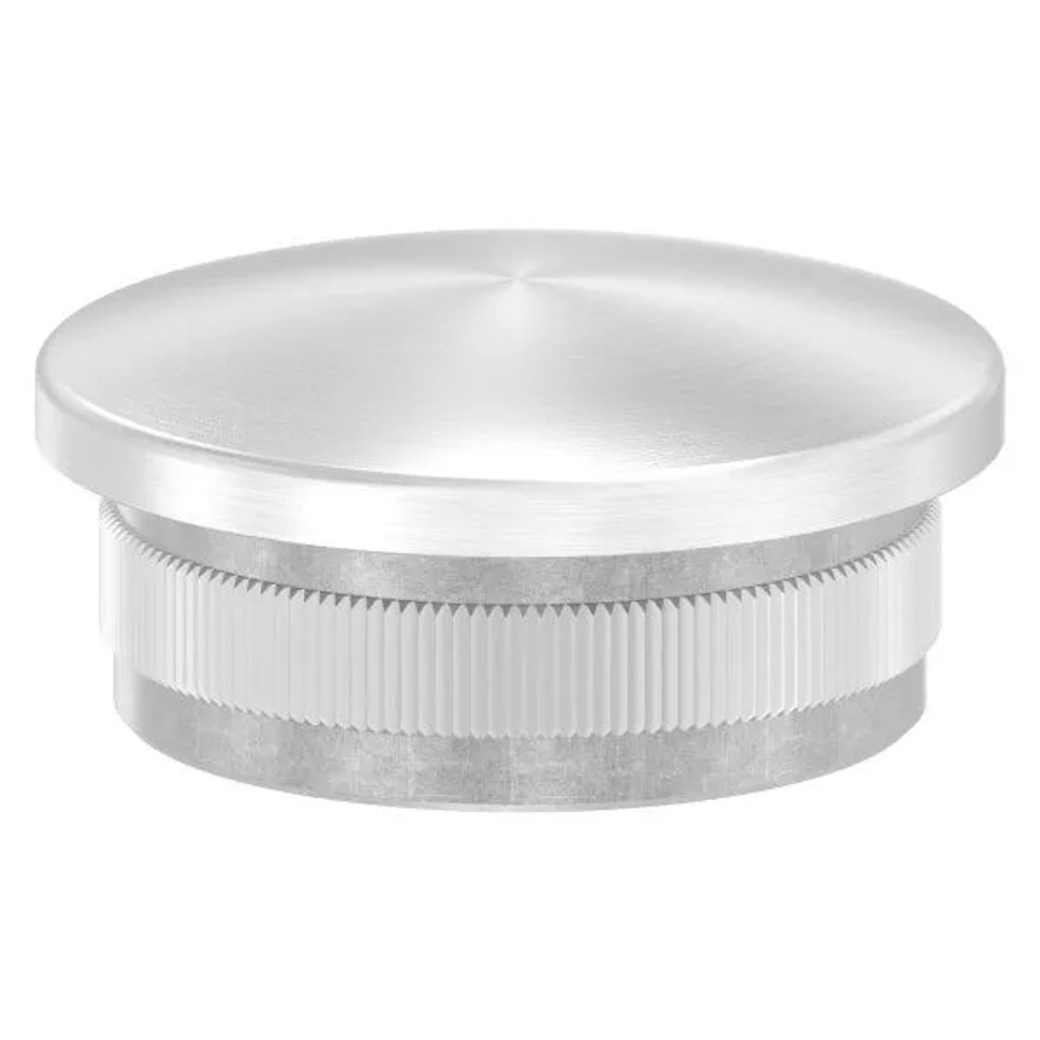 FeNau Einsteckkappe Edelstahl V2A Für Rohr Ø 42,4x3,0 mm Leicht Gewölbt