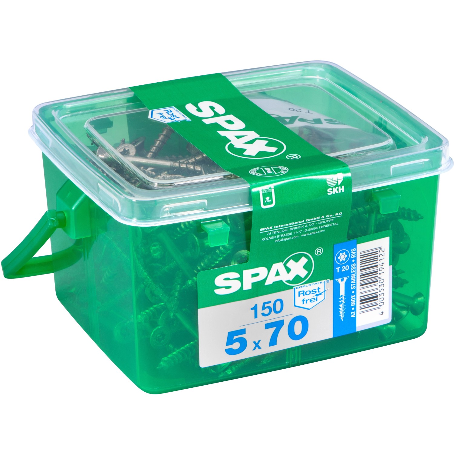 Spax Senkkopf Terrassenschraube T-Star plus-Antrieb Ø 5 mm x 70 mm 150 Stück