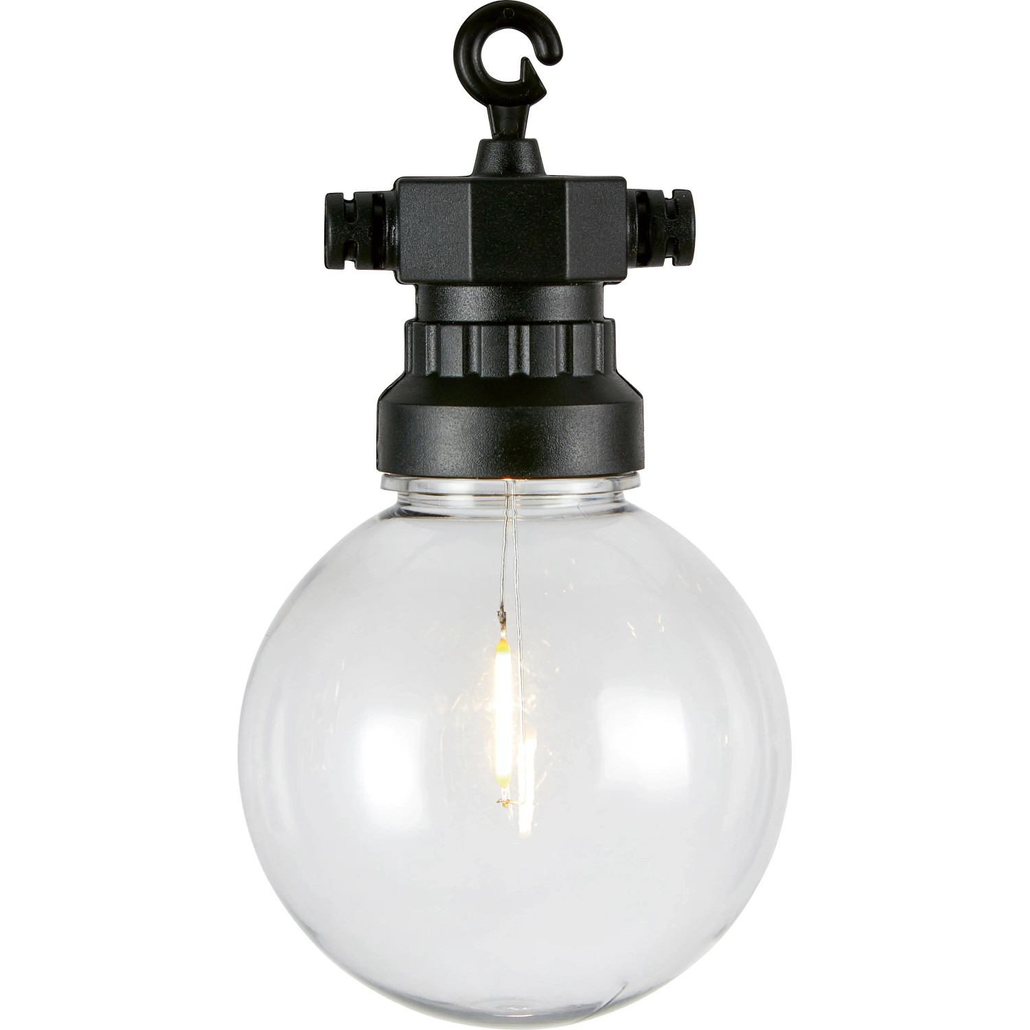 LED Lichterkette Filament, 10 m, klar, für Außen-Dekoration.