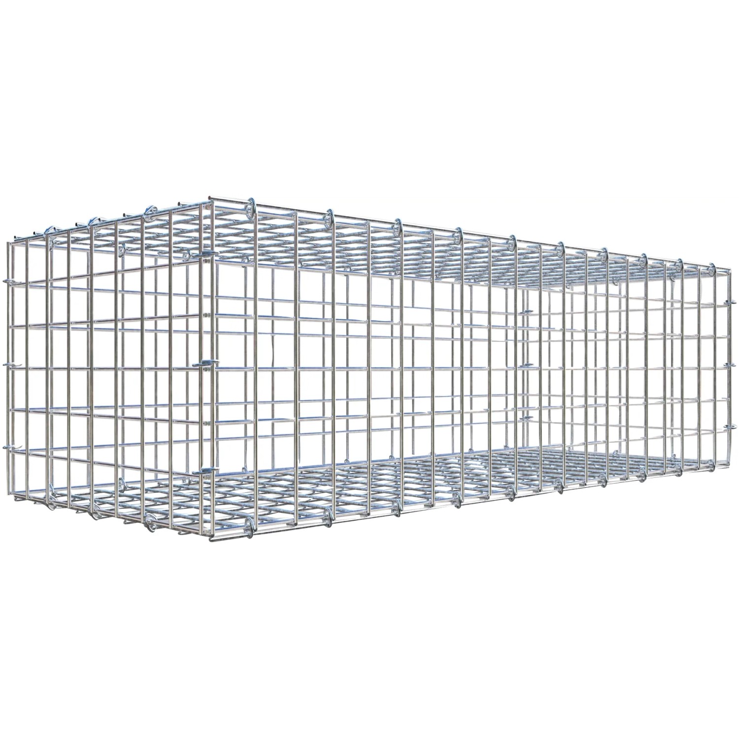 Gabiona C-Ring-Gabione 30 x 100 x 40 cm Maschenw 5 x 5 cm