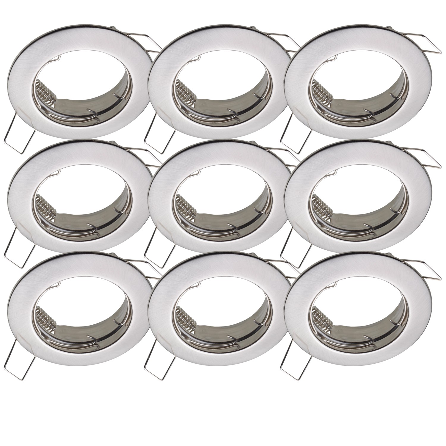 Oktaplex 9er Set Spot Rahmen Sedan für LED-Module 50mm Deckeneinbaustrahler günstig online kaufen