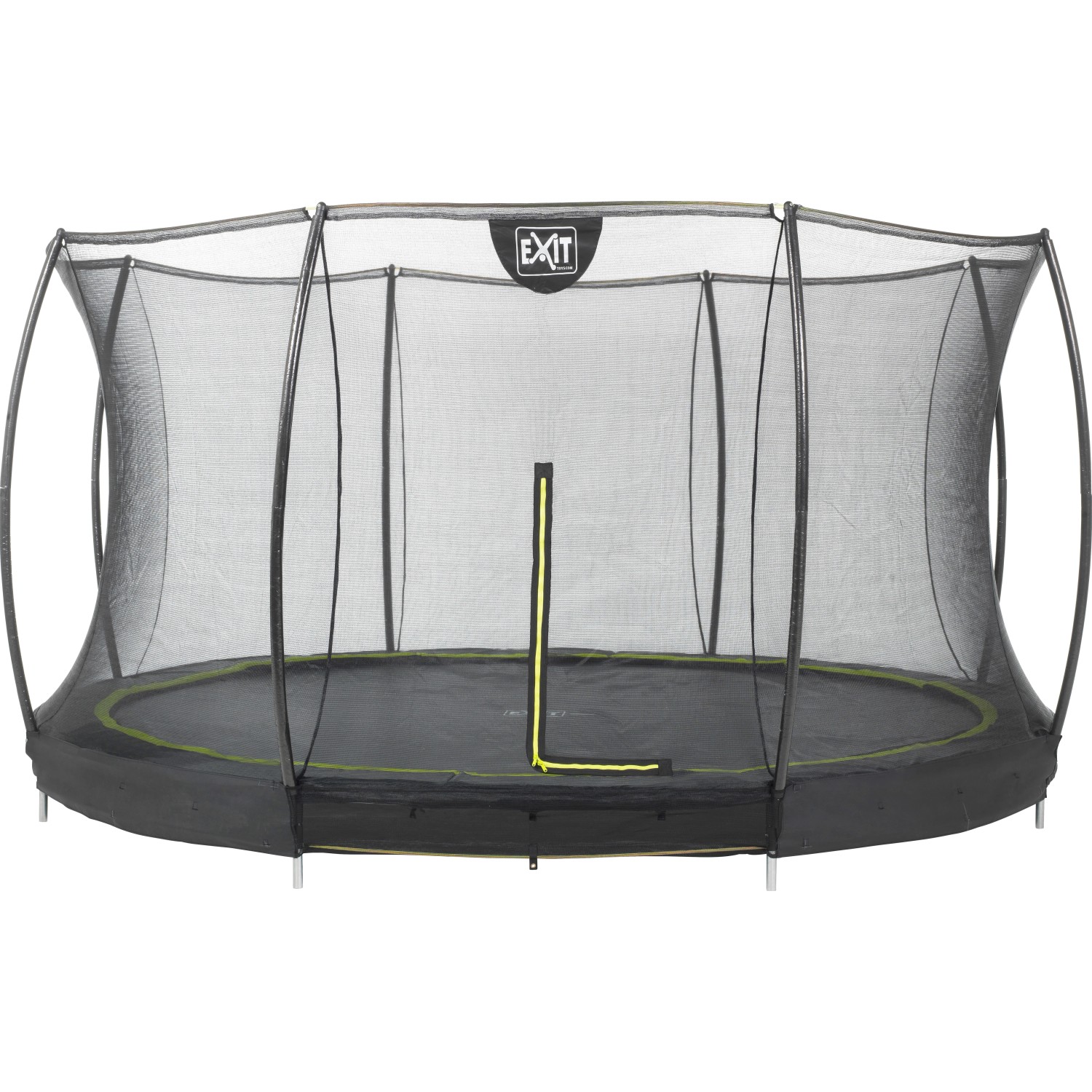 EXIT Silhouette Bodentrampolin D427cm mit Sicherheitsnetz - schwarz