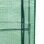 Detailaufnahme: Reißverschluss am Gewächshaus-Aufsatz für vidaXL Hochbeet mit Rattan-Optik.