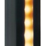 Weiße Solar-LED-Lichtleiste (176 cm) für WPC-Zaunpfosten, Zubehör für Zaunbau & Sichtschutz.