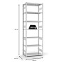 Lichtgraues PROREGAL Fachbodenregal mit 7 Ebenen, 300x100x50 cm, Fachlast 330 kg, beidseitig nutzbar.