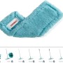 Leifheit Wischbezug Profi XL 2er Set, blauer Bezug zum Staubwischen für Reinigungsgeräte.