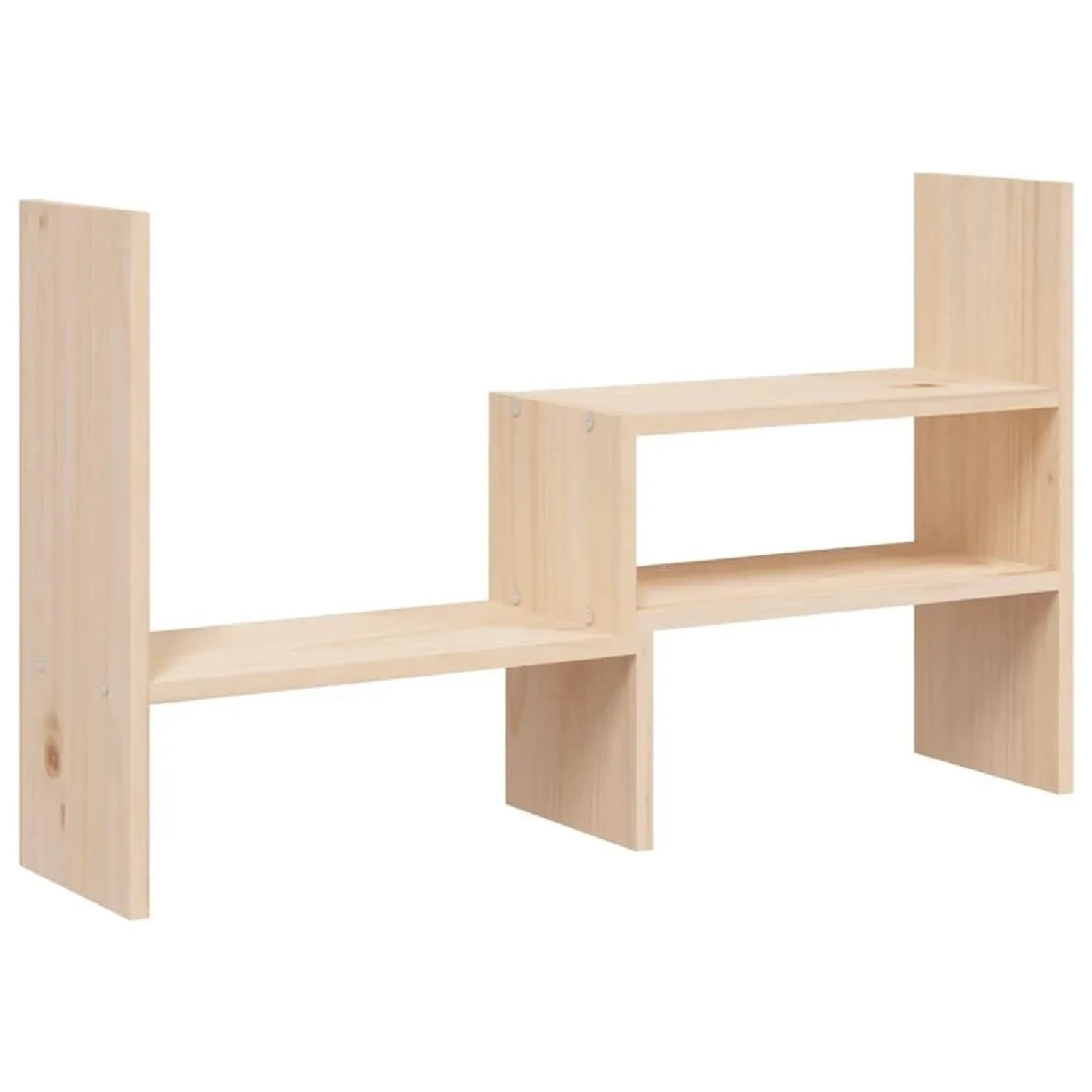 vidaXL Monitorständer 39-72x17x43 cm Massivholz Kiefer 814009