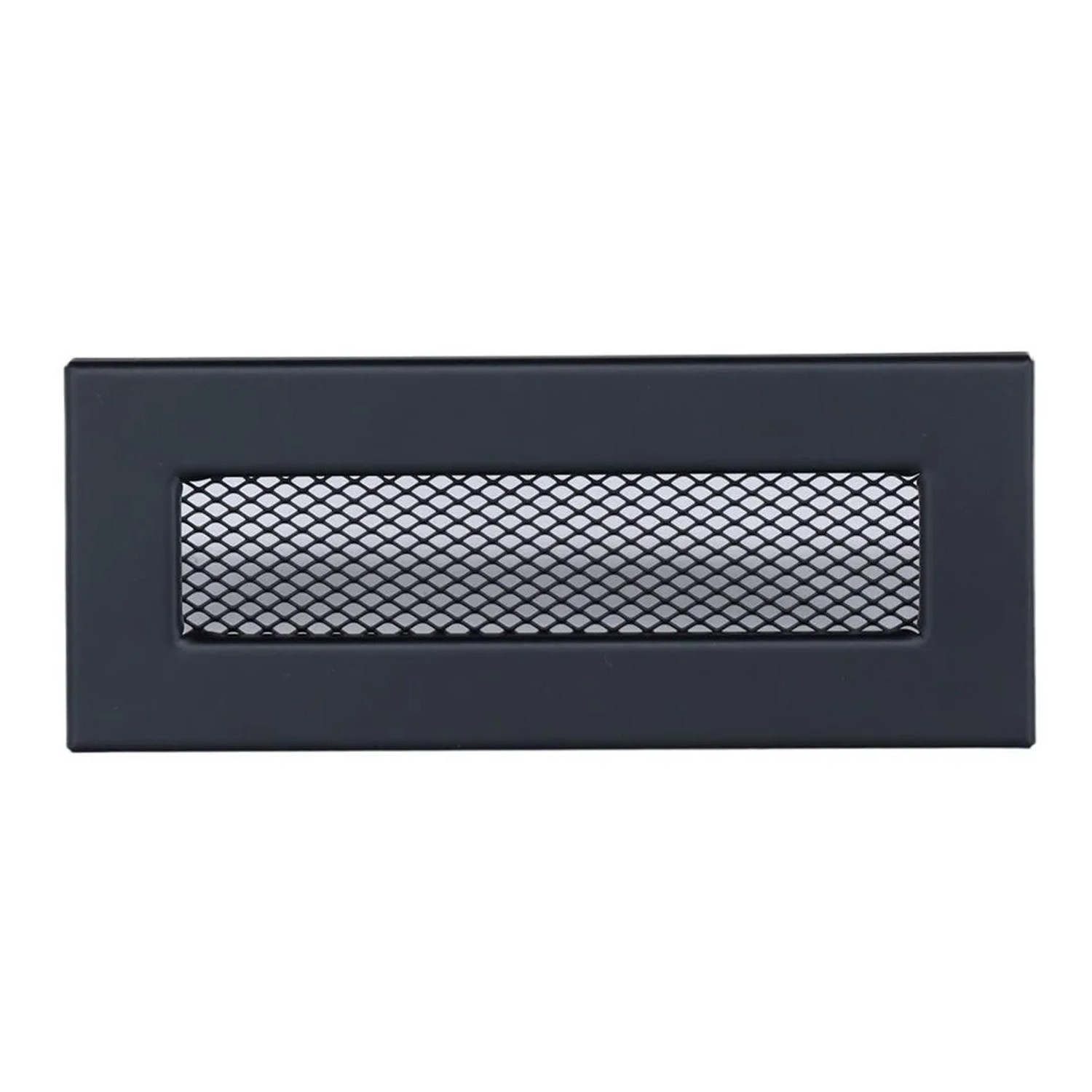 Subtiel Flachkanal Luftgitter 150 x 50 mm Schwarz