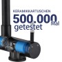AICA Wasserhahn Doppelfunktion 360° Drehbare Kippbare Schwarz Küchenarmatur mit 304 Edelstahl und Keramikventil Mischbatterie_5