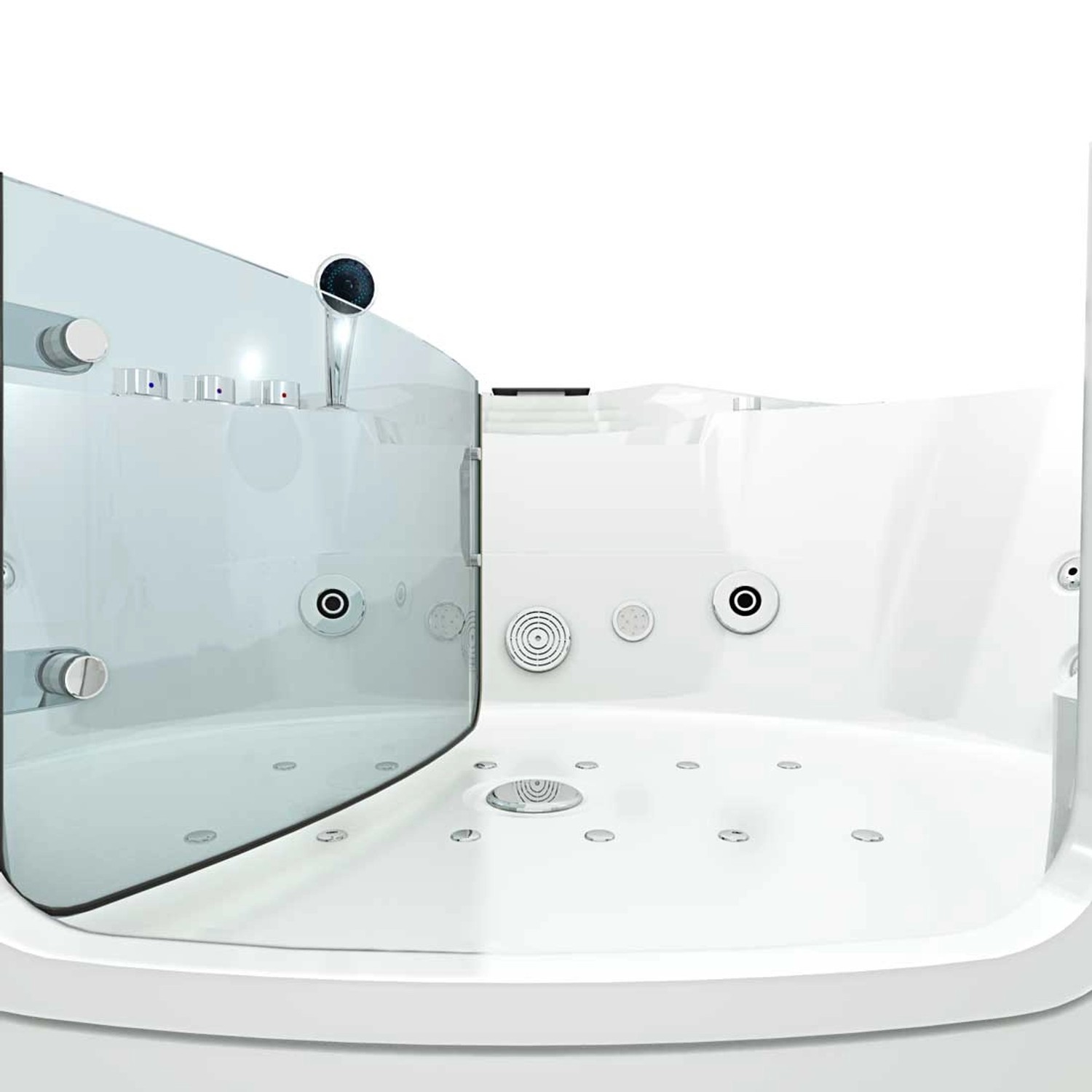 AcquaVapore Whirlpool Pool Badewanne Eckwanne Wanne W70HSC 150x150 mit