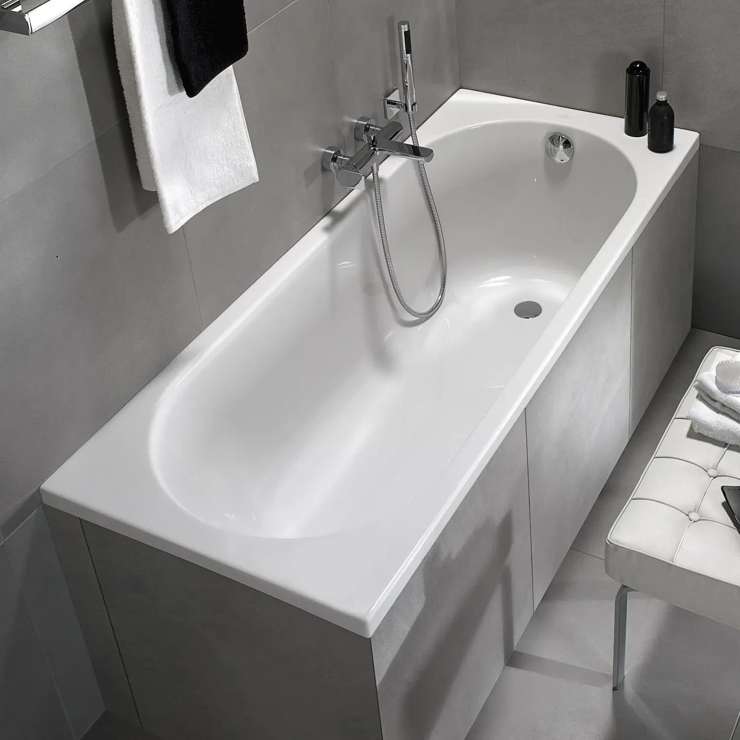 Badewannenbox Anja 70x160 Cm – Mit Doppeltür, Eckiger Öffnung & Halbtransparenten Paneelen, Individuell Kürzbar