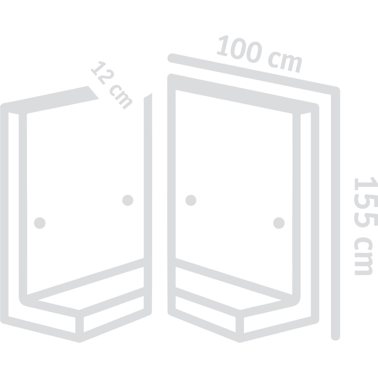 Diephaus L-Stein Ecke bewehrt Grau 90° (2-teilig) mit Maßangaben.