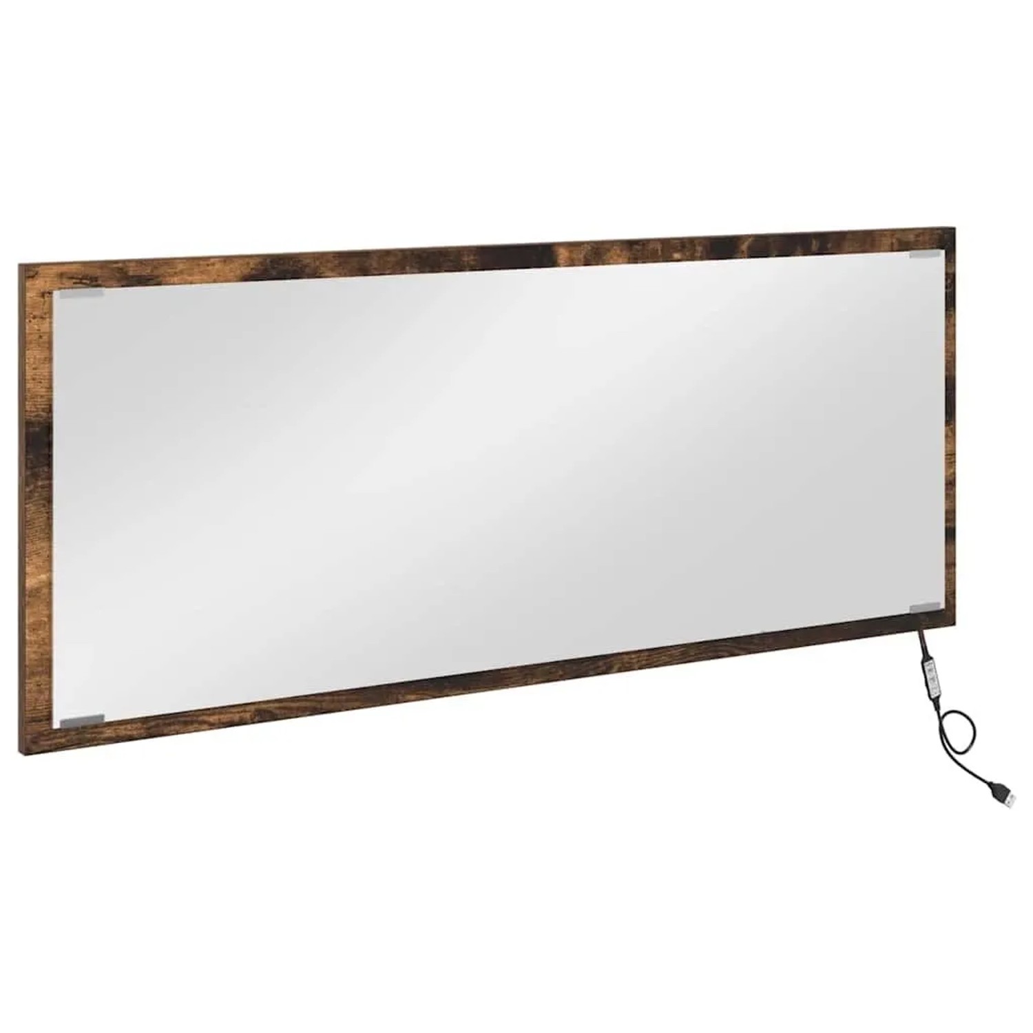 vidaXL Spiegel Geräucherte Eiche 90 x 8,5 x 37 cm Holzwerkstoff 822817