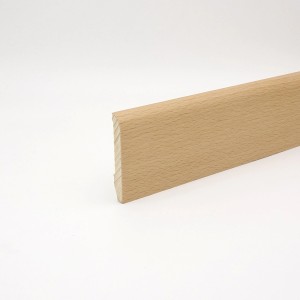 Sockelleiste Clipfix B, Buche gedämpft, 10x58x2500 mm. Holzleiste für harmonischen Wandabschluss.