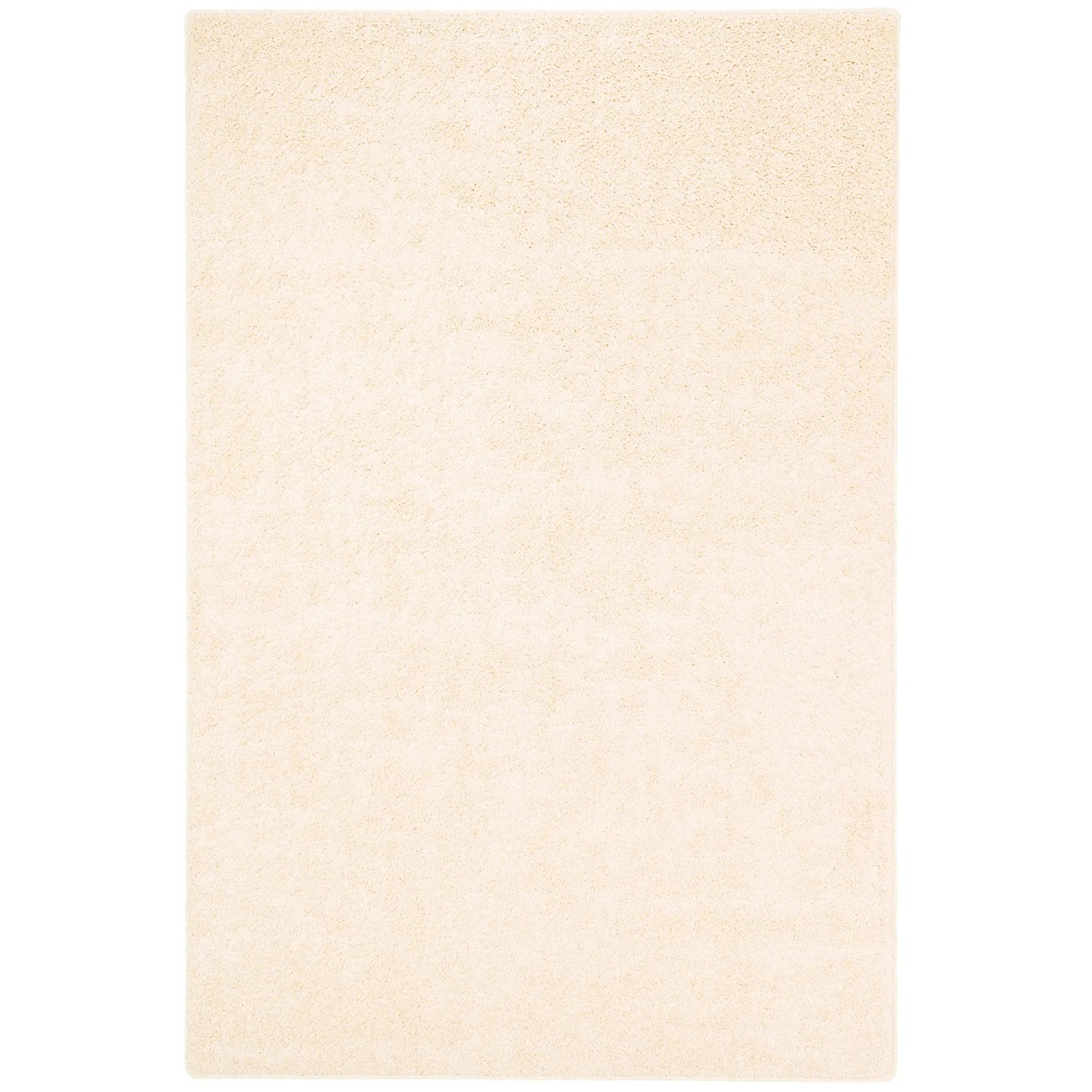 Cremefarbener Snapstyle Hochflor Teppich Mona, 200x300 cm. Weicher Velours Teppich für Wohnräume.