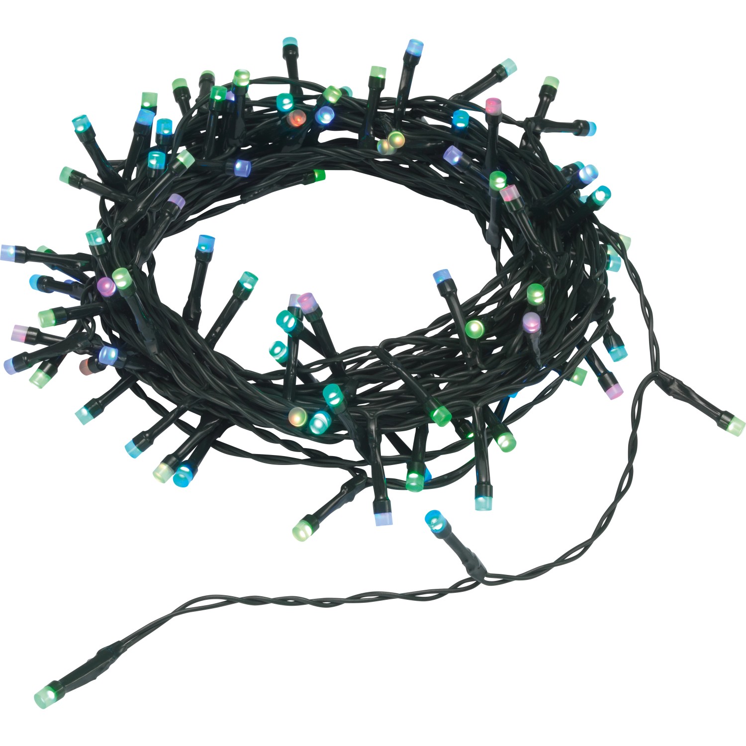 LED-Lichterkette 96 LEDs Bunt Grünes Kabel 14,5 m