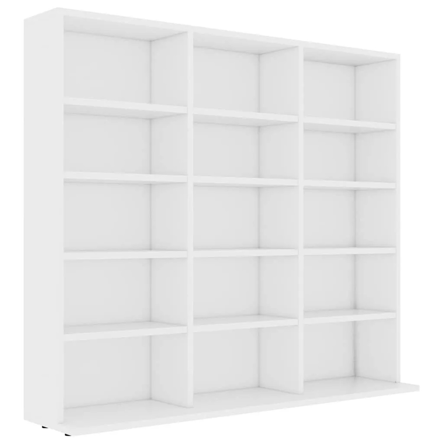 vidaXL CD-Regal Weiß 100x23x89,5 cm Holzwerkstoff 801787
