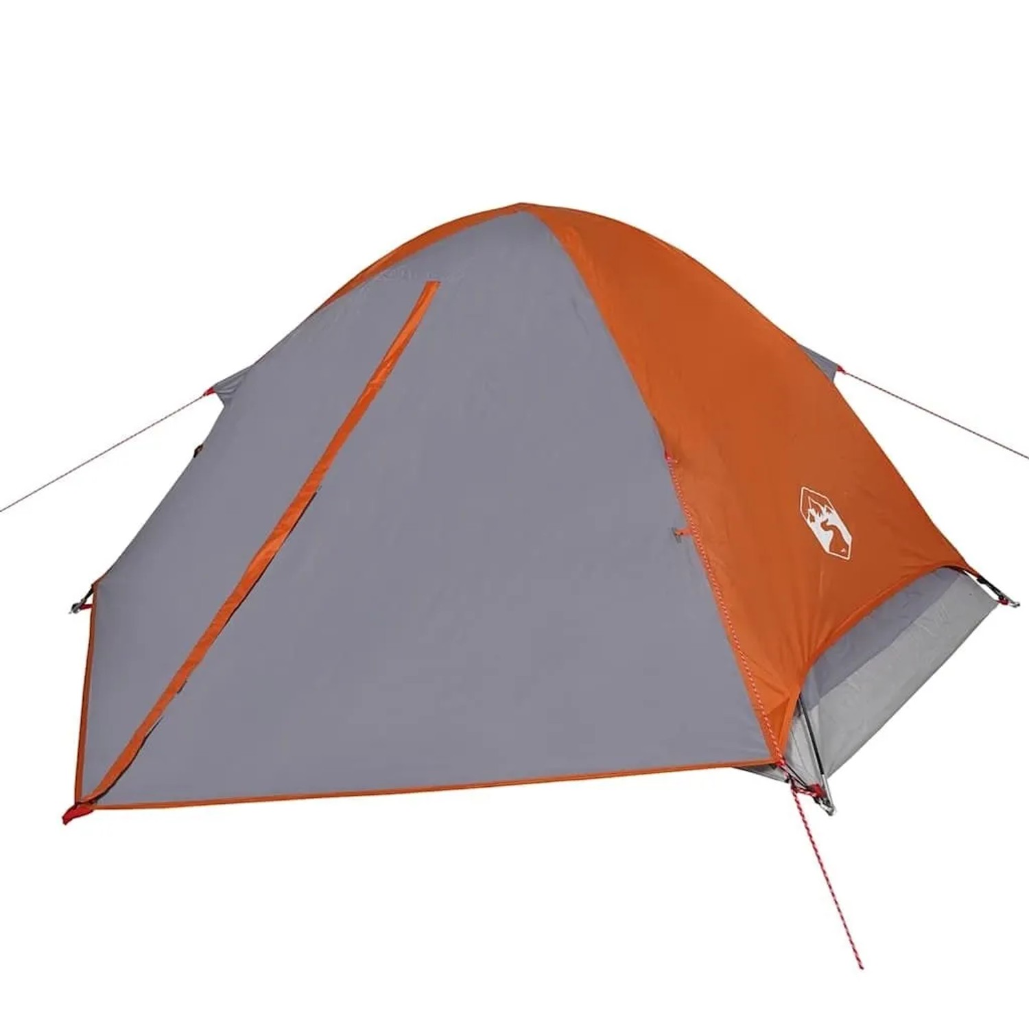 vidaXL Kuppel-Campingzelt 4 Personen Grau und Orange Wasserdicht 94648 günstig online kaufen