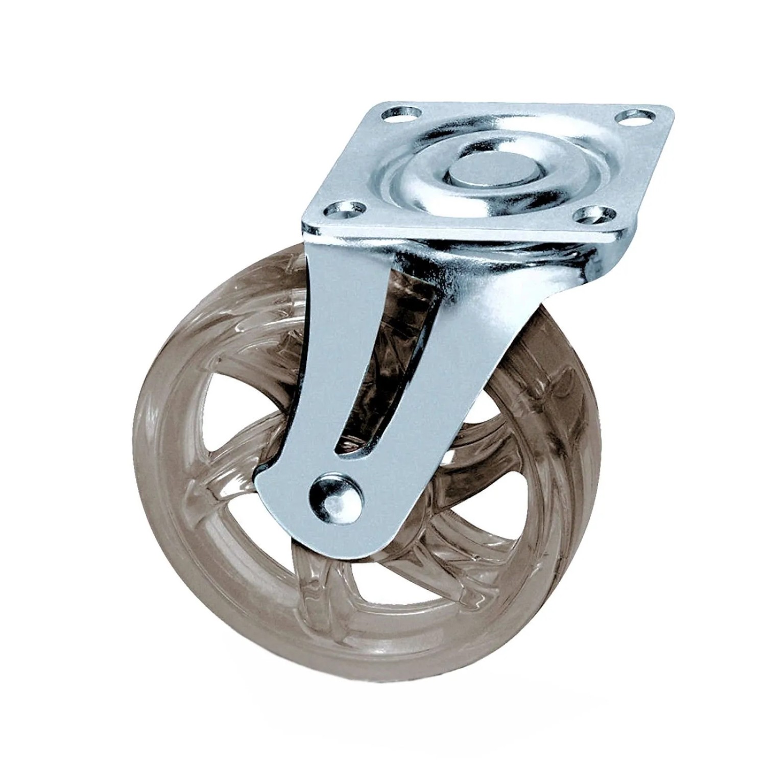 SOTECH Lenkrolle RAPID Ø75 mm Transparent Braun Belastbar Bis 35 Kg