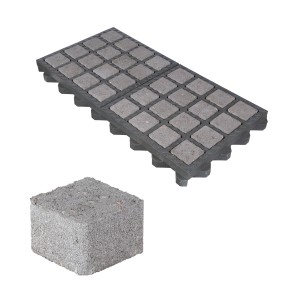 HL Drainpflaster Füllstein GRIP steingrau, 7,4x7,4x5,1cm, für Rasengitter. Pflastersteine für Einfahrt, Stellplatz.