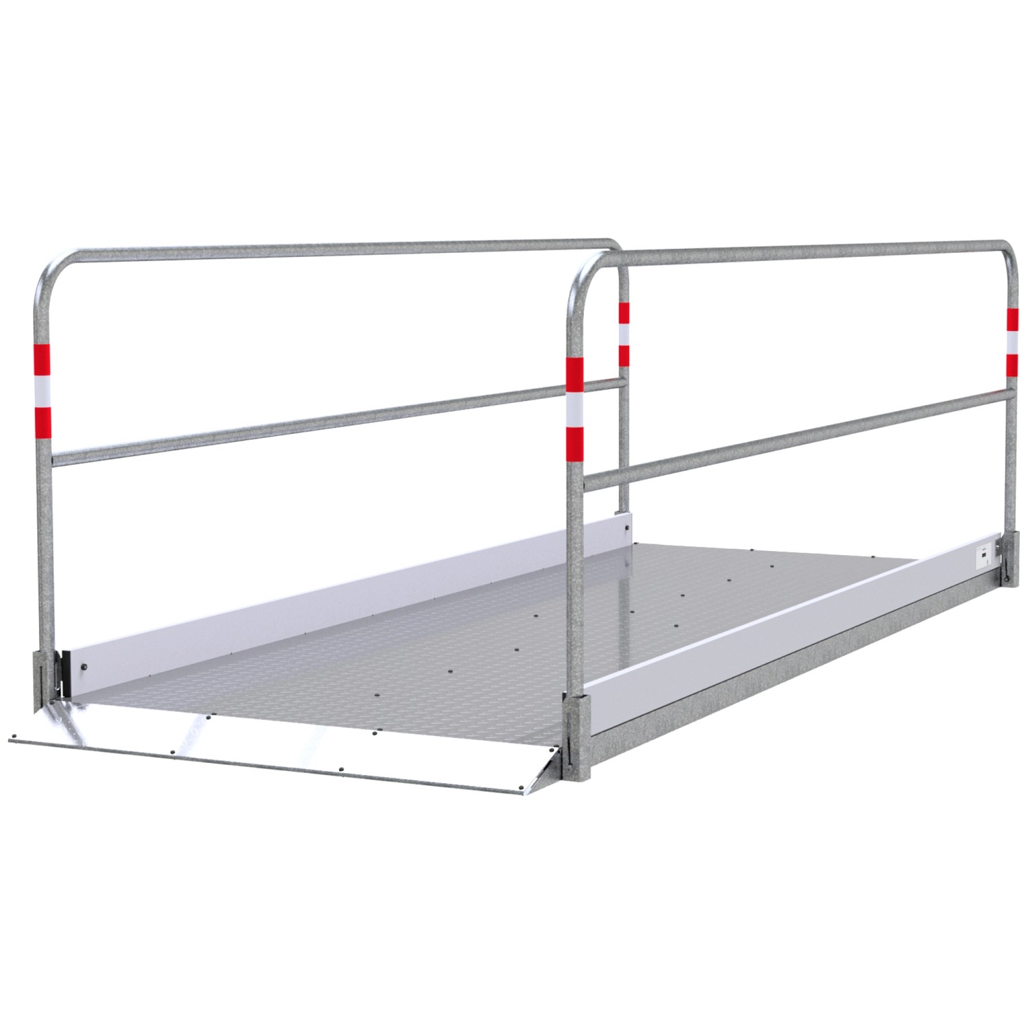 Schake Grabenbrücke Stahl Aluminium 1,2 m x 3,30 m Silber