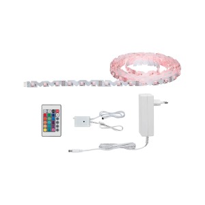 Paulmann FlexLED 3D Basis-Set: 5 m RGB LED-Streifen mit Fernbedienung und Netzteil.