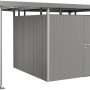 Biohort Seitendach für HighLine 4 Gartenhaus, Quarzgrau-Metallic, 150x275x222 cm.