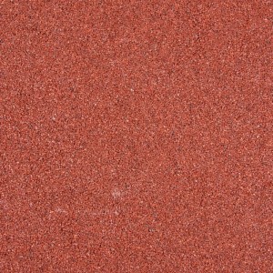 Terralith Buntsteinputz Mosaikputz 1mm Rot: Detailansicht der roten Steinchen für Effektputz.