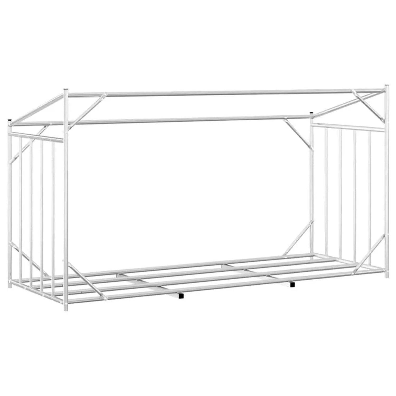 vidaXL Brennholzregal mit Regenschutz 200,5x80,5x110,5 cm 4104946_6