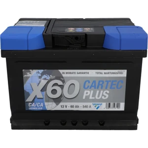 Cartec Starterbatterie Plus 60 Ah/540 A