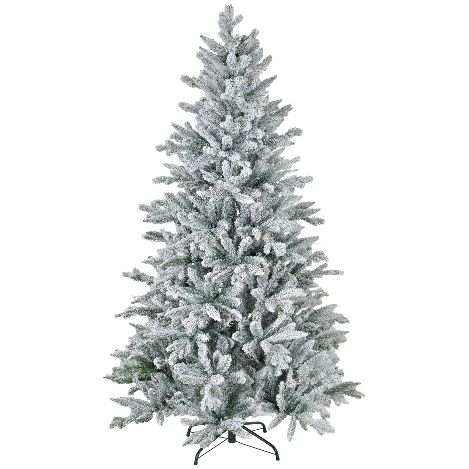 Furnicato Weihnachtsbaum 180 Cm Schneebedeckt Grün Flammhemmend Metallfuß