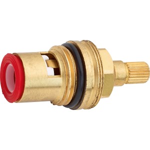 Messingoberteil 21 mm (G 1/2) für Sanitärgriffe an Armaturen in Bad und Küche.