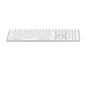 Kabellose Hama Multi-Device-Tastatur WK-550, QWERTZ, weiß. Zubehör für Computer.