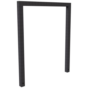 Schake Anlehnbügel Rechteckrohr, eisengrau, 1000 mm breit, zur sicheren Fahrradabstellung.