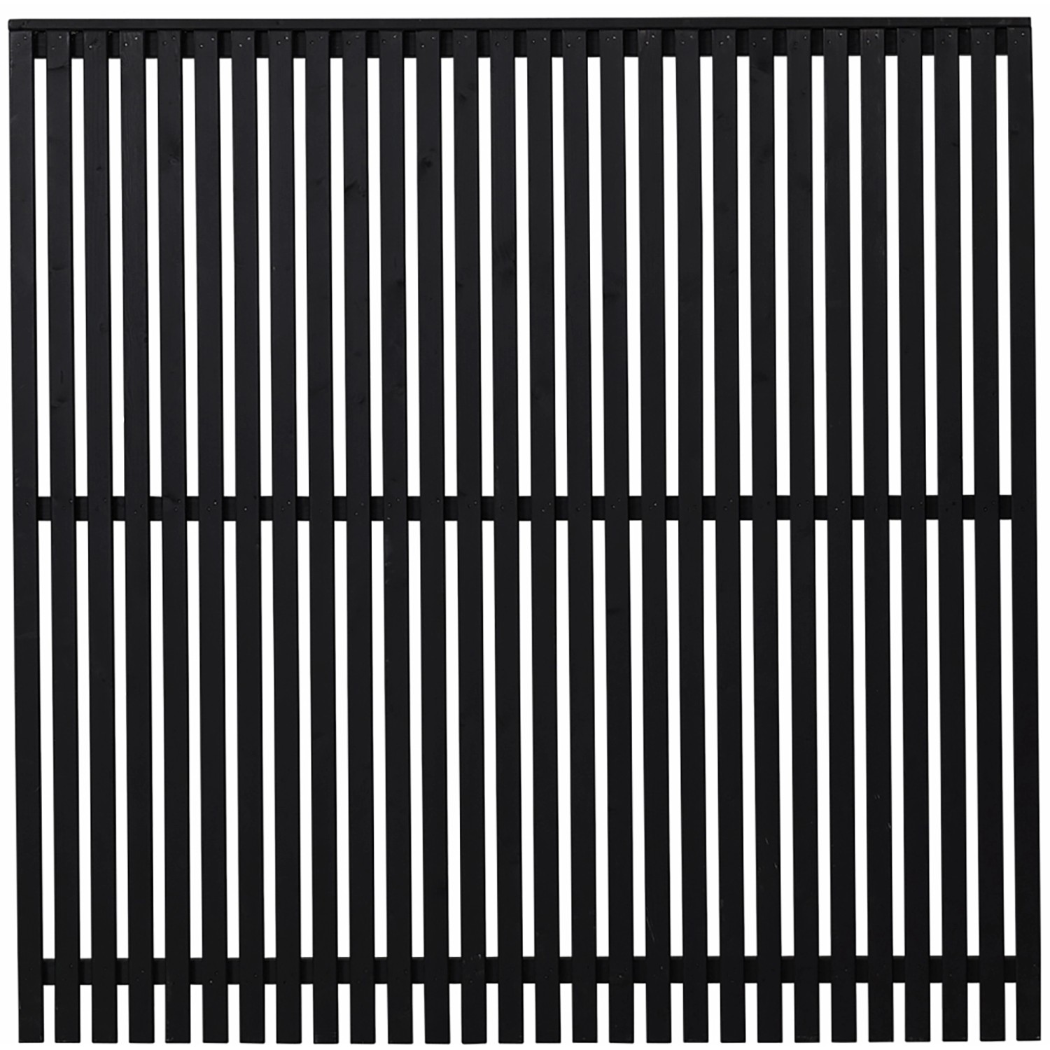 Sichtschutzzaun Sendai Nadelholz Schwarz 180 cm x 180 cm günstig online kaufen