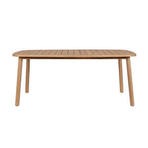 Bizzotto Gartentisch Pablo, 183 cm, Akazienholz Nature Brown, mit Lattenrost-Tischplatte.