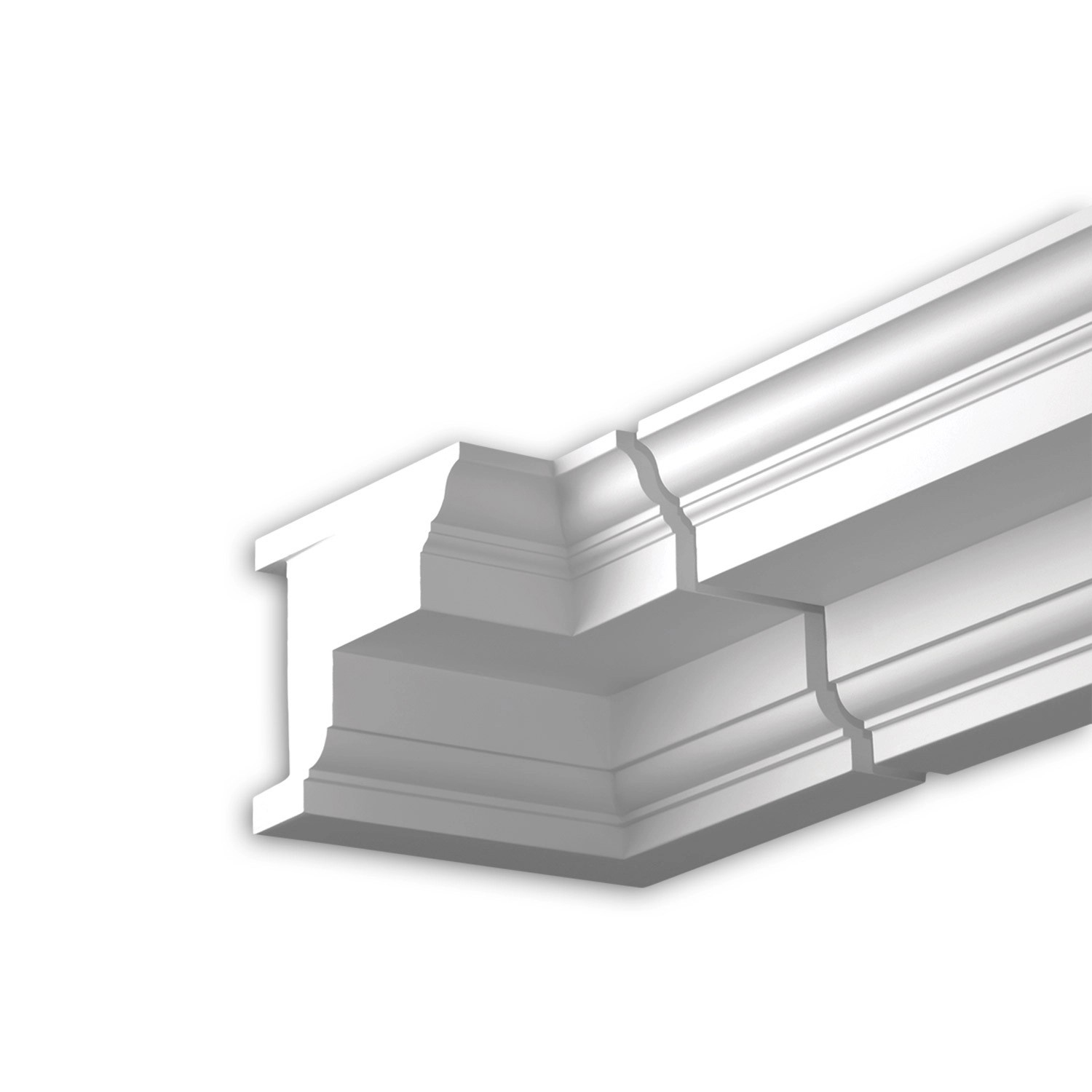 PROFHOME 432121 InnenwinkelAußenstuck Eckelement Fassaden Element 30,2 cm x 30,2 cm x 16,8 cm Weiß