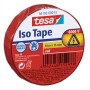 Rolle rotes Tesa Iso Tape, 10m x 15mm, zum Isolieren und Reparieren von elektrischen Leitungen.