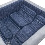 Bestway San Francisco HydroJet Pro aufblasbarer Whirlpool für 7 Personen mit Marmor-Optik und Sitzen.