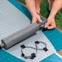 Detailaufnahme: Bestway Glider Elite SUP Board mit Pumpe und elastischem Band.
