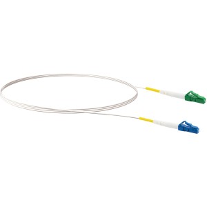 Schwaiger Glasfaserkabel, 3 m, LC/APC zu LC/UPC Stecker, für schnelle Netzwerkverbindungen.