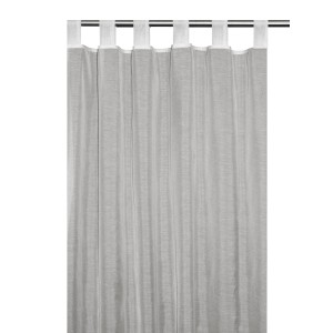 Bennetti Schlaufenschal in Natur, 235x140 cm, einfarbiger Fenstervorhang mit Schlaufenaufhängung.
