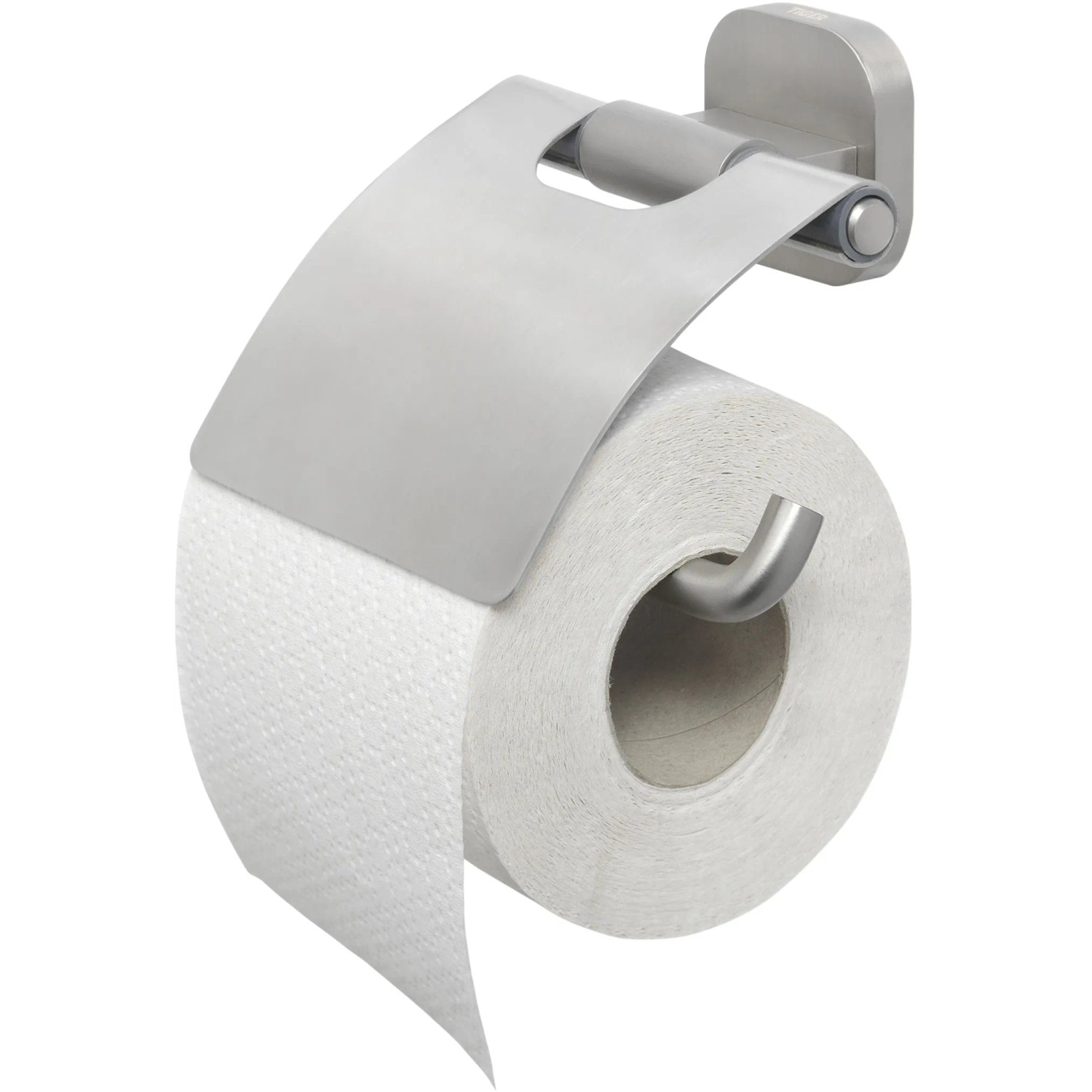 Tiger Toilettenpapierhalter Ramos mit Deckel, Edelstahl gebürstet.