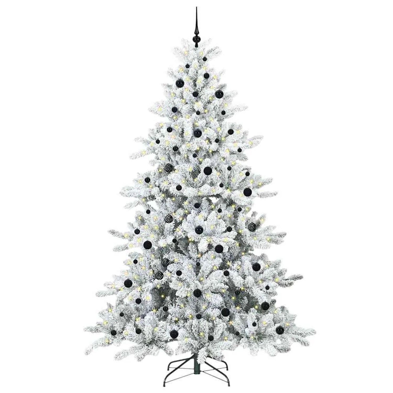 vidaXL Künstlicher Klappbarer Weihnachtsbaum mit 300 LEDs 240 cm PVC 3397745