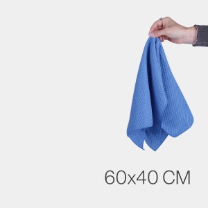 Blaues Bestlivings Microfaser Geschirrtuch (60x40 cm) im 8er-Pack mit Waffelstruktur.
