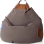 Brauner Sitting Point Sitzsack Jamie, 300 l, mit Tragegriff und Seitentasche.