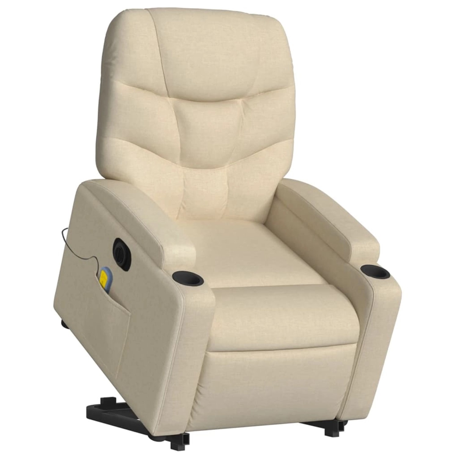 vidaXL Elektrischer Massagesessel mit Aufstehhilfe Creme Stoff Modell 10 günstig online kaufen