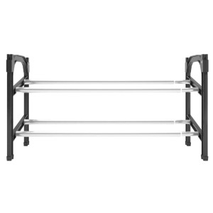 vidaXL Schuhregal mit 2 Ablagen Ausziehbar 119x24x37 cm 344369